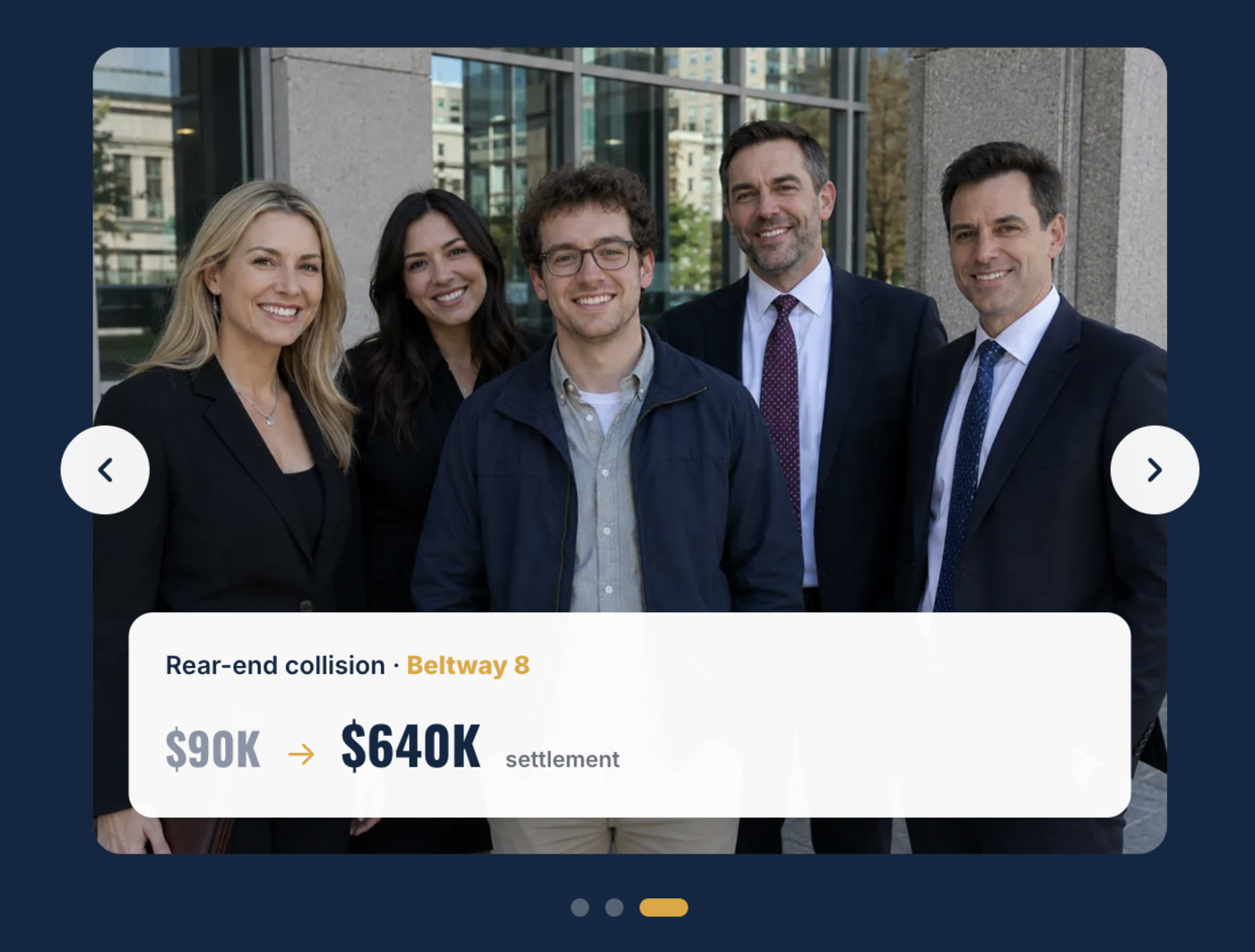 Doyle & Briggs legal team and case result
